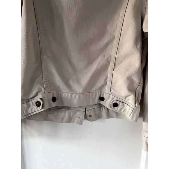 Levi Corduroy 941 Cream White Bedford 941 Trucker Jacket Big E Size 38 - Picture 4 of 9